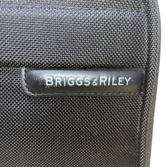 Briggs & Riley Men’s Black Nylon Expandable Crossbody Strap Travel Briefcase - Picture 5 of 16